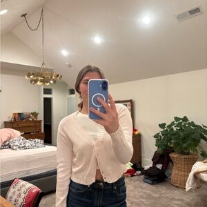 Brandy Melville Light Pink Cardigan